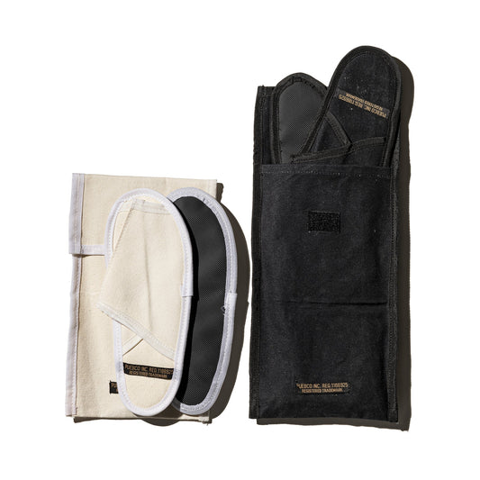 waxed canvas portable slipper small off white design by puebco 2