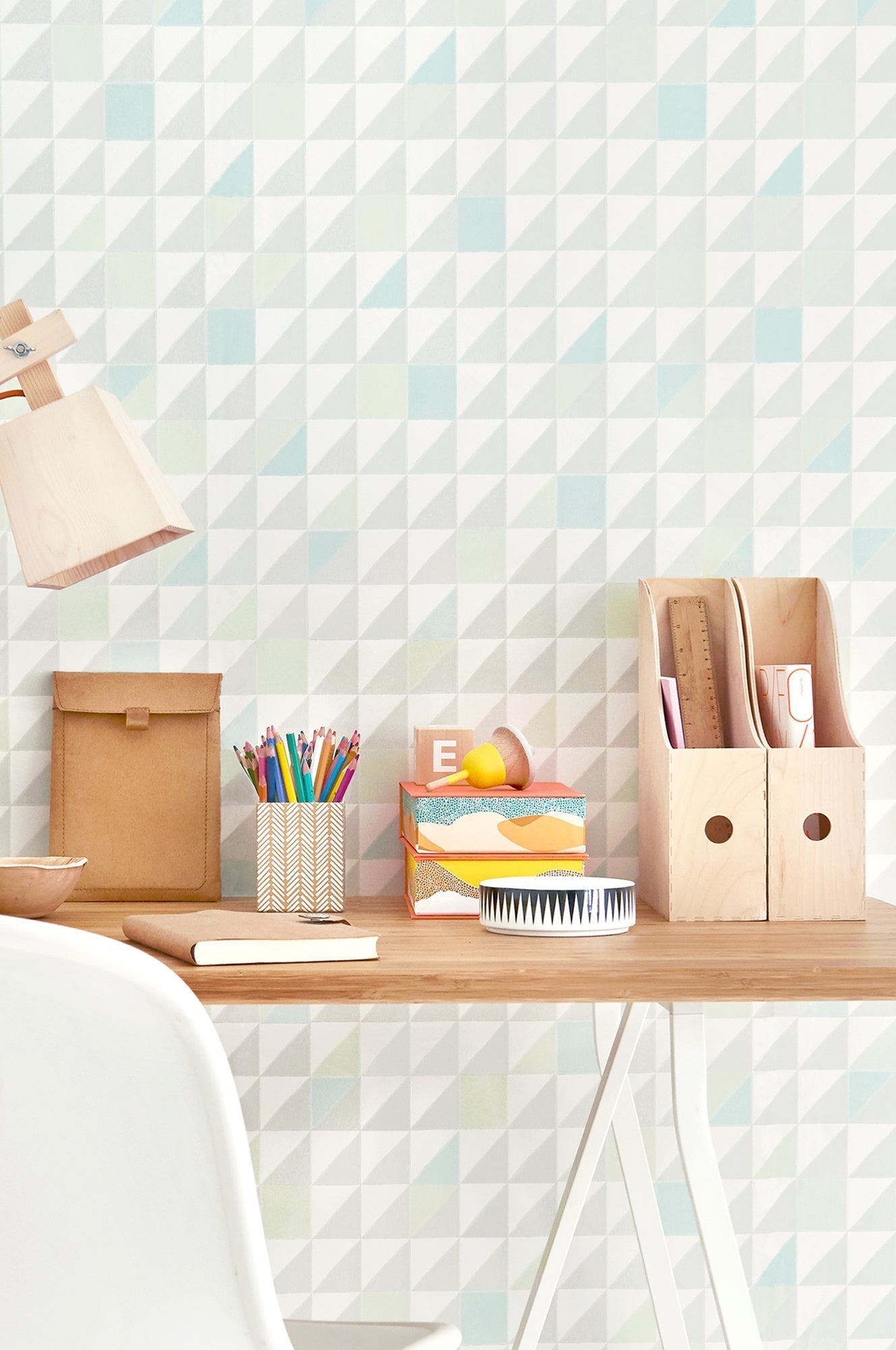 Katinka Turquoise Wallpaper by Majvillan