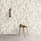Leaf Impression Wallpaper in Rose Gold