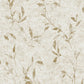 Leaf Impression Wallpaper in Rose Gold
