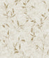 Leaf Impression Wallpaper in Rose Gold