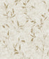 Sample Leaf Impression Wallpaper in Rose Gold