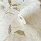 Leaf Impression Wallpaper in Gold/Beige