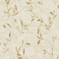 Leaf Impression Wallpaper in Gold/Beige