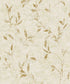Leaf Impression Wallpaper in Gold/Beige