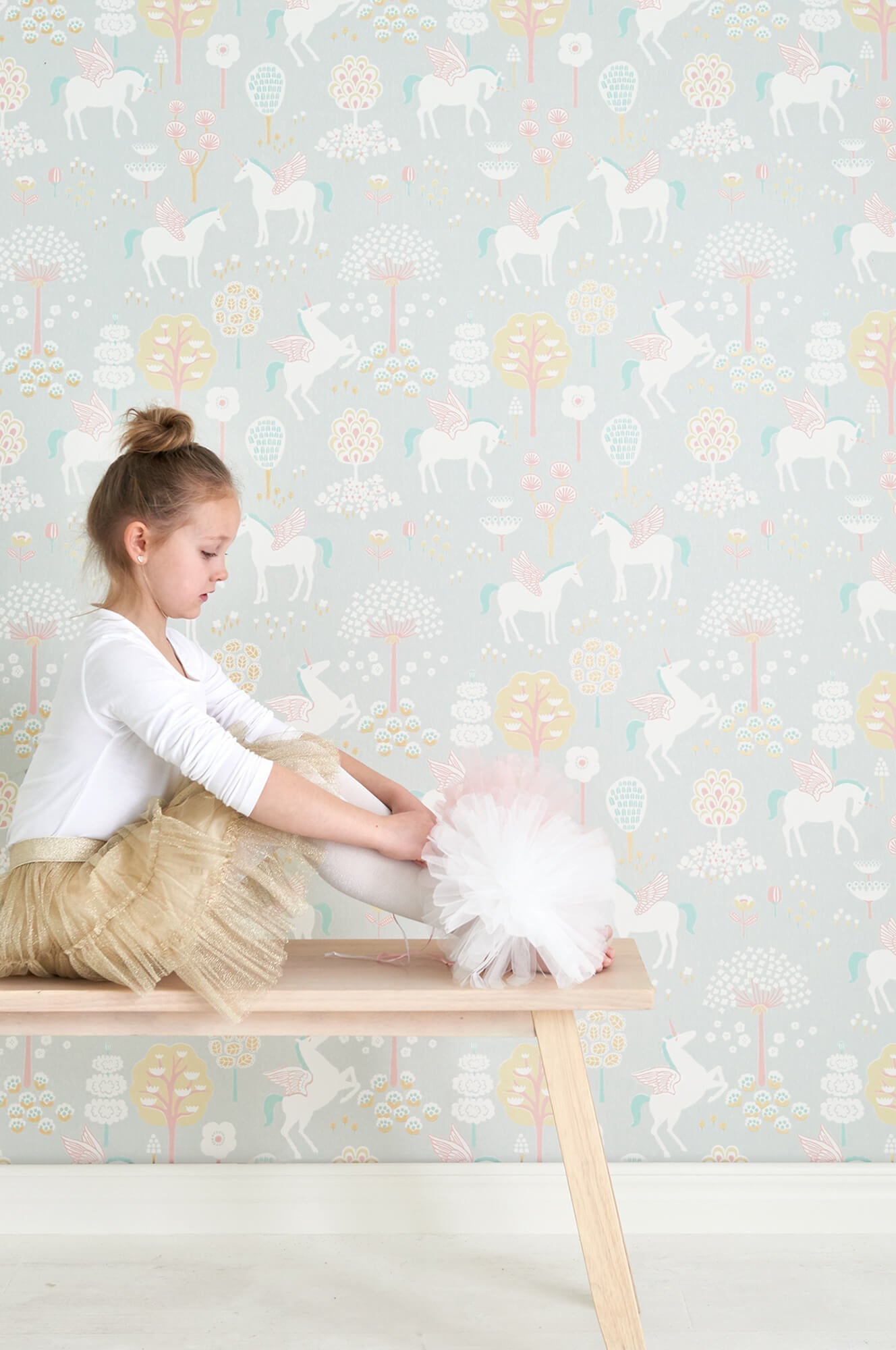 True Unicorns Grey Wallpaper by Majvillan