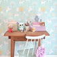 True Unicorns Turquoise Wallpaper by Majvillan