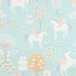 True Unicorns Turquoise Wallpaper by Majvillan
