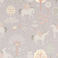 True Unicorns Lilac Wallpaper by Majvillan