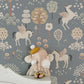 True Unicorns Evening Blue Wallpaper by Majvillan