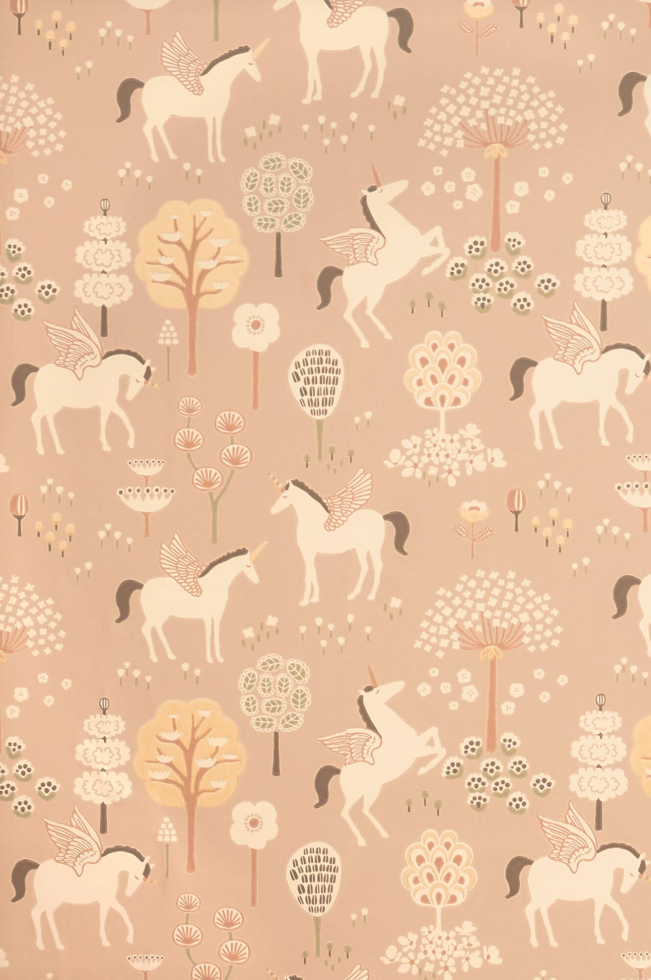 Sample True Unicorn Wallpaper in Old Pink