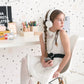 Confetti Black Wallpaper by Majvillan