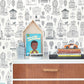 Little Town Black Wallpaper by Majvillan