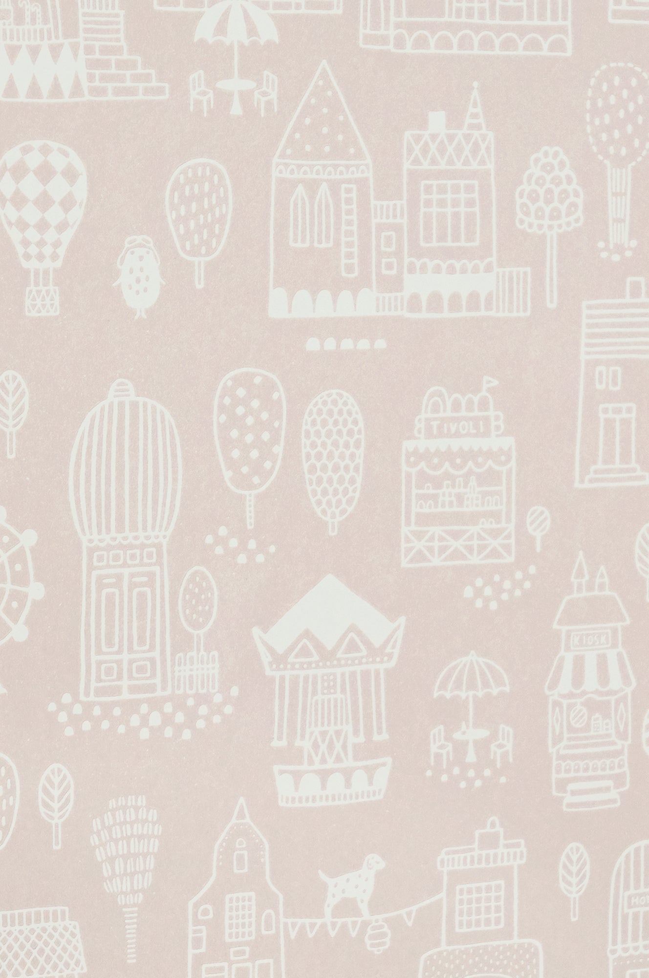 sample little town pink wallpaper by majvillan 1