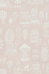 Little Town Pink Wallpaper by Majvillan