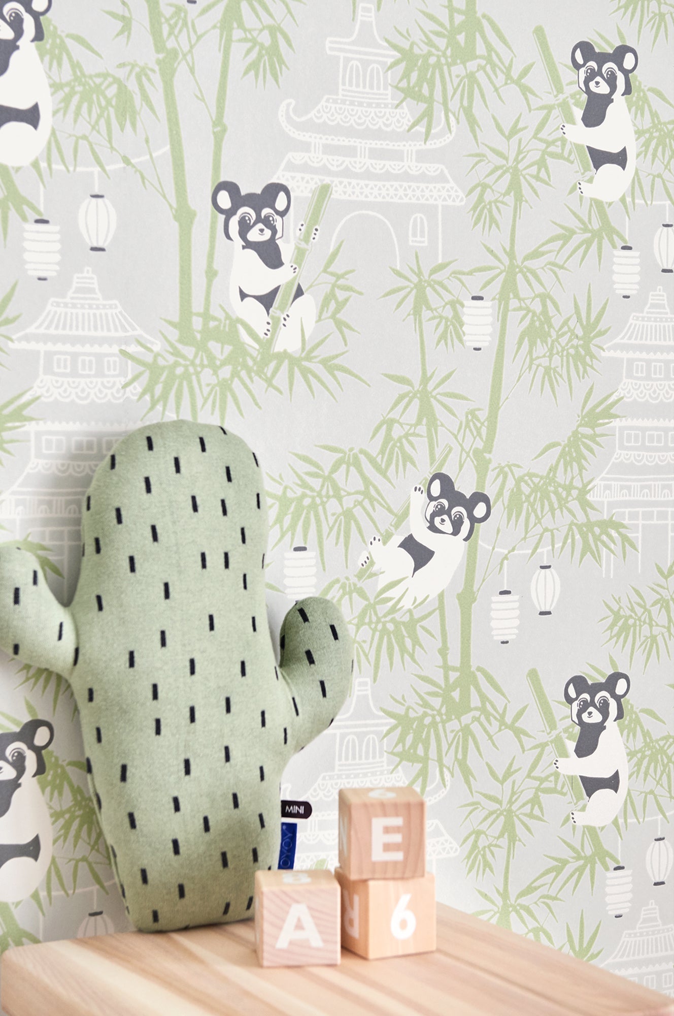 Bambu Grey Wallpaper by Majvillan