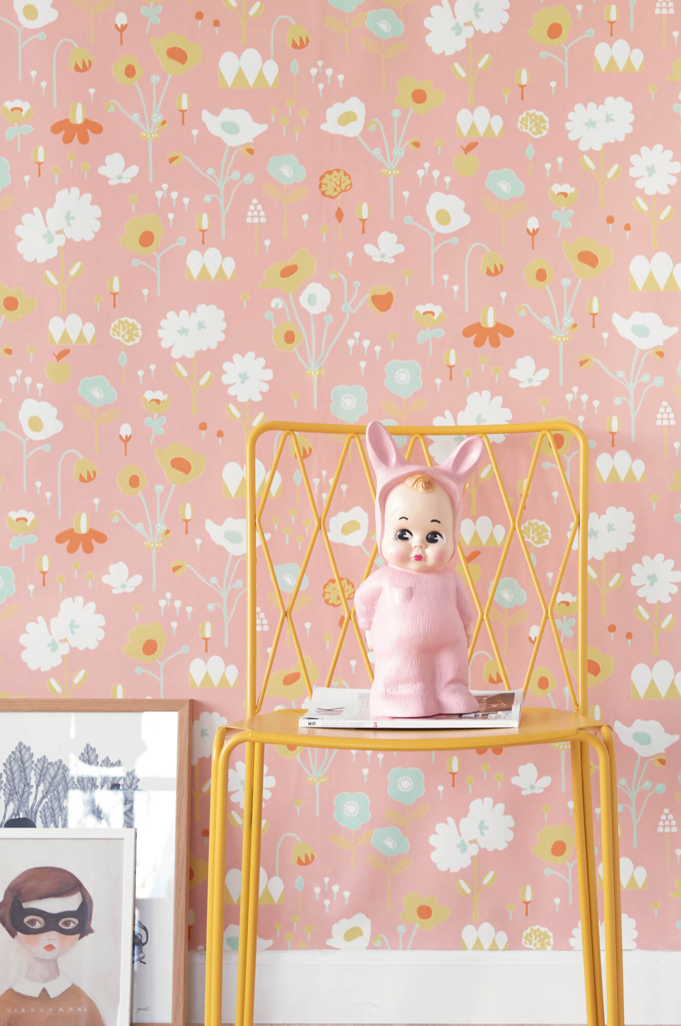 Bloom Pink Wallpaper by Majvillan
