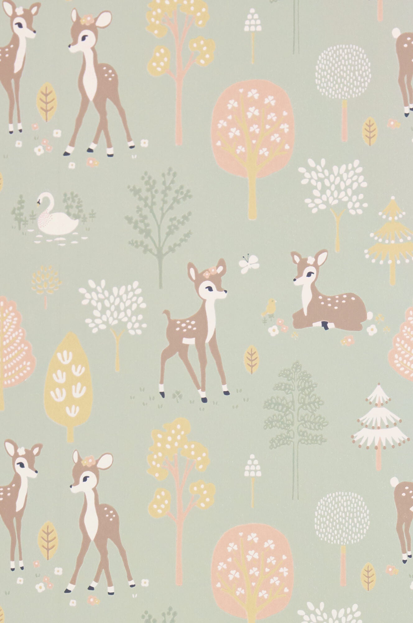 sample golden woods dusty green wallpaper by majvillan 1