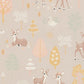 Golden Woods Dusty Lilac Wallpaper by Majvillan