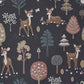 Golden Woods Deep Grey Wallpaper by Majvillan
