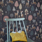 Golden Woods Deep Grey Wallpaper by Majvillan