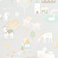 My Farm Soft Grey Wallpaper by Majvillan
