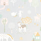 My Farm Soft Grey Wallpaper by Majvillan