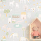 My Farm Soft Grey Wallpaper by Majvillan