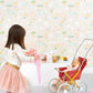 My Farm Soft Pink Wallpaper by Majvillan