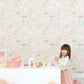 My Farm Soft Pink Wallpaper by Majvillan