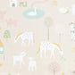 My Farm Soft Pink Wallpaper by Majvillan