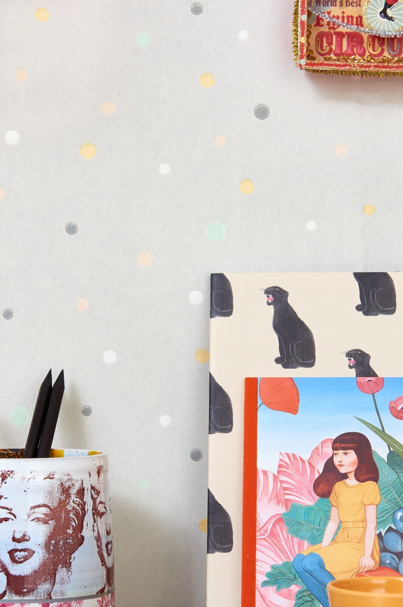 Stardust Soft Grey Wallpaper by Majvillan