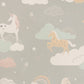 Rainbow Treasures Mud Grey Wallpaper by Majvillan