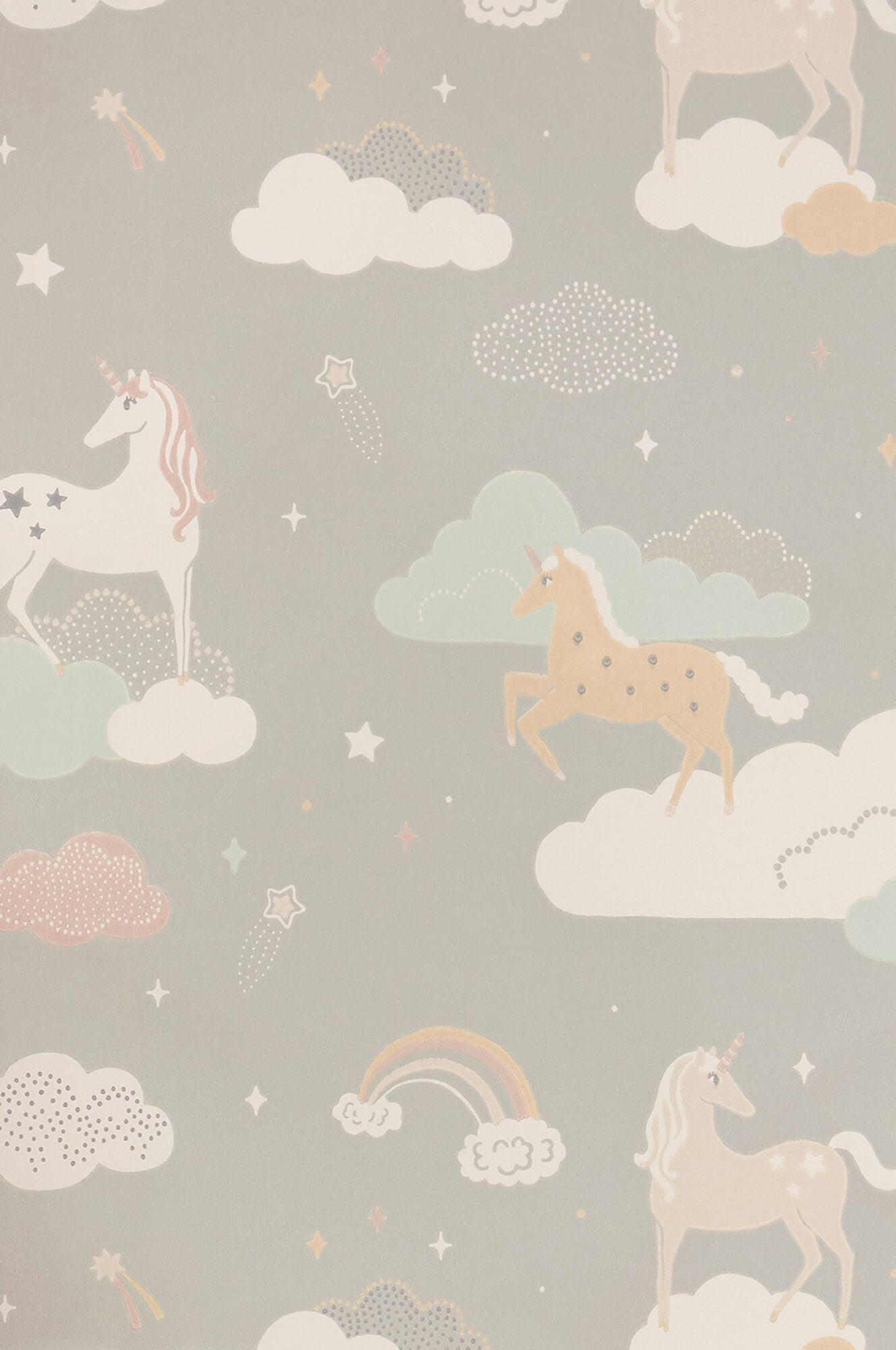 sample rainbow treasures mud grey wallpaper by majvillan 1