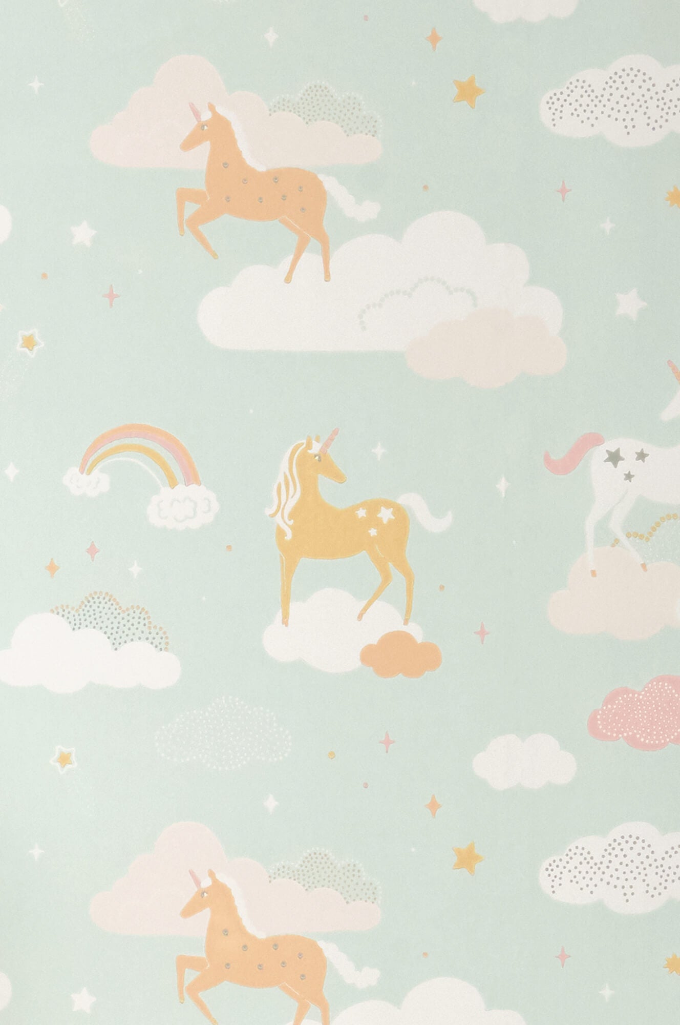 sample rainbow treasures bubblegum turquoise wallpaper by majvillan 1