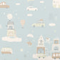 Above The Clouds Soft Blue Wallpaper by Majvillan