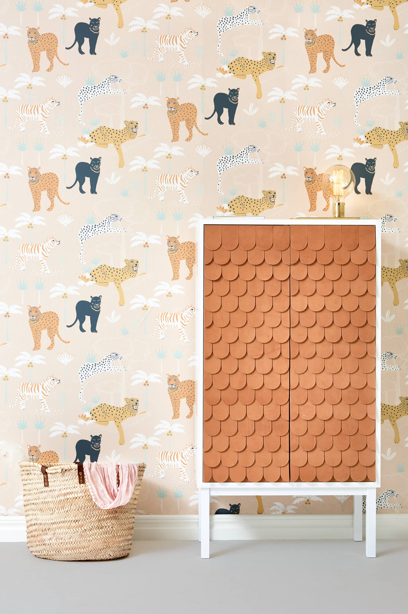 Black Panther Creamy Orange Wallpaper by Majvillan