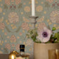 June Sage Green Wallpaper by Majvillan