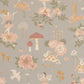 Old Garden Gentle Blue-Grey Wallpaper by Majvillan