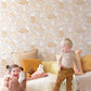 Garden Party Sandy Grey Wallpaper by Majvillan