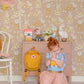 Garden Party Dusty Blush Pink Wallpaper by Majvillan
