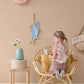 Animal Dots Dusty Peach Wallpaper by Majvillan