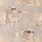 Lama Village Soft Grey Wallpaper by Majvillan