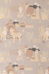 Lama Village Soft Grey Wallpaper by Majvillan