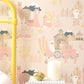 Lama Village Light Sunny Pink Wallpaper by Majvillan