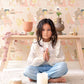Lama Village Light Sunny Pink Wallpaper by Majvillan
