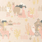 Lama Village Light Sunny Pink Wallpaper by Majvillan