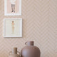 Herringbone Sandy Beige Wallpaper by Majvillan