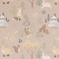 Deep Forest Soft Beige Wallpaper by Majvillan