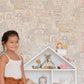 Dollhouse Wool White Wallpaper by Majvillan